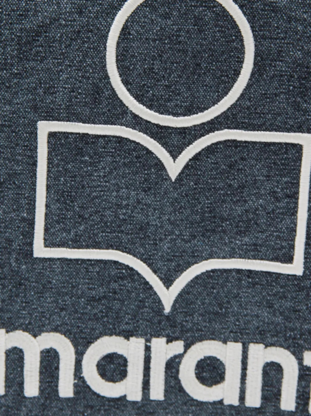 logo embroidered tote bag
