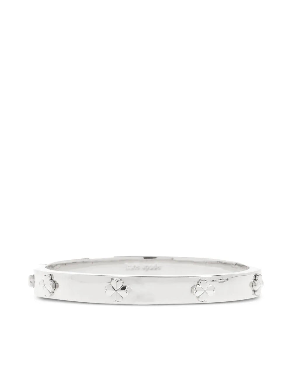clover-embellished bangle bracelet