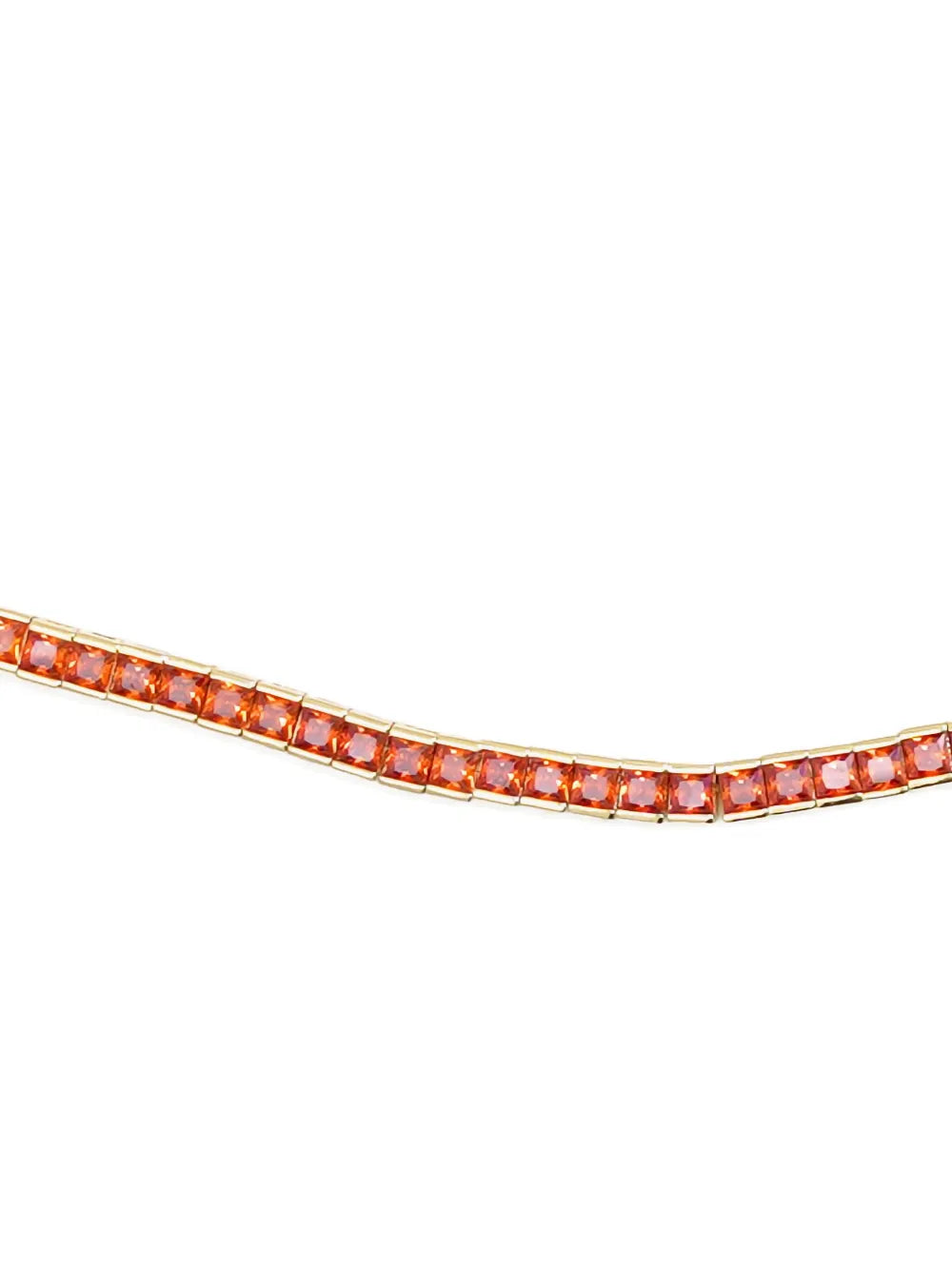 Tennis square necklace