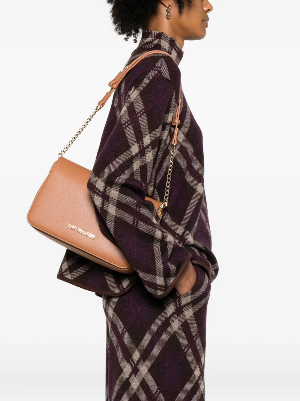 logo-plaque shoulder bag