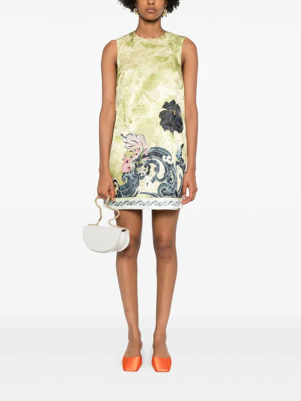  Rochester floral-print sleeveless mini dress