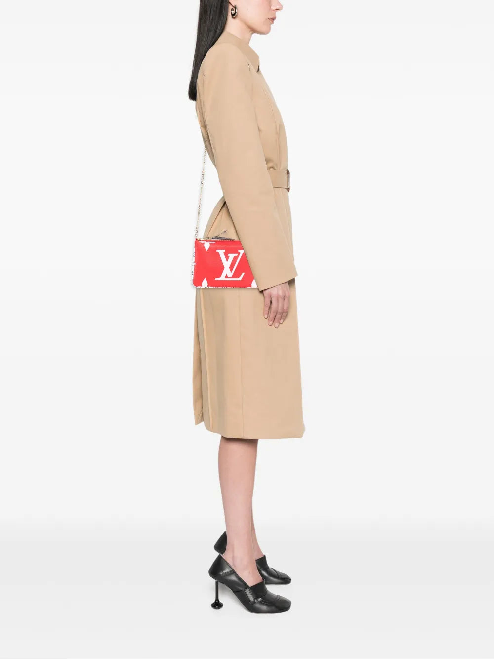 2019 Limited Edition Monogram Giant Double Zip Pochette crossbody bag