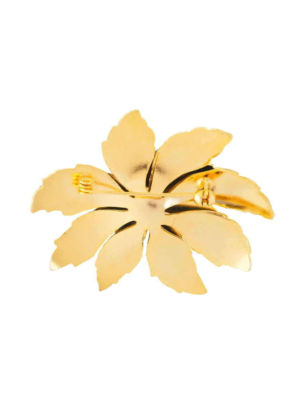 1980s lotus-flower brooch