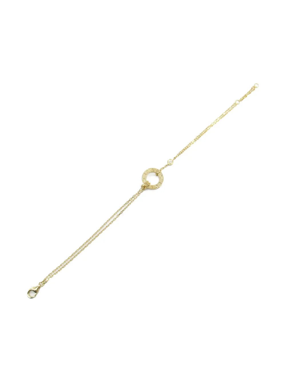 2010s 18K yellow gold Love Circle 2PD diamond bracelet