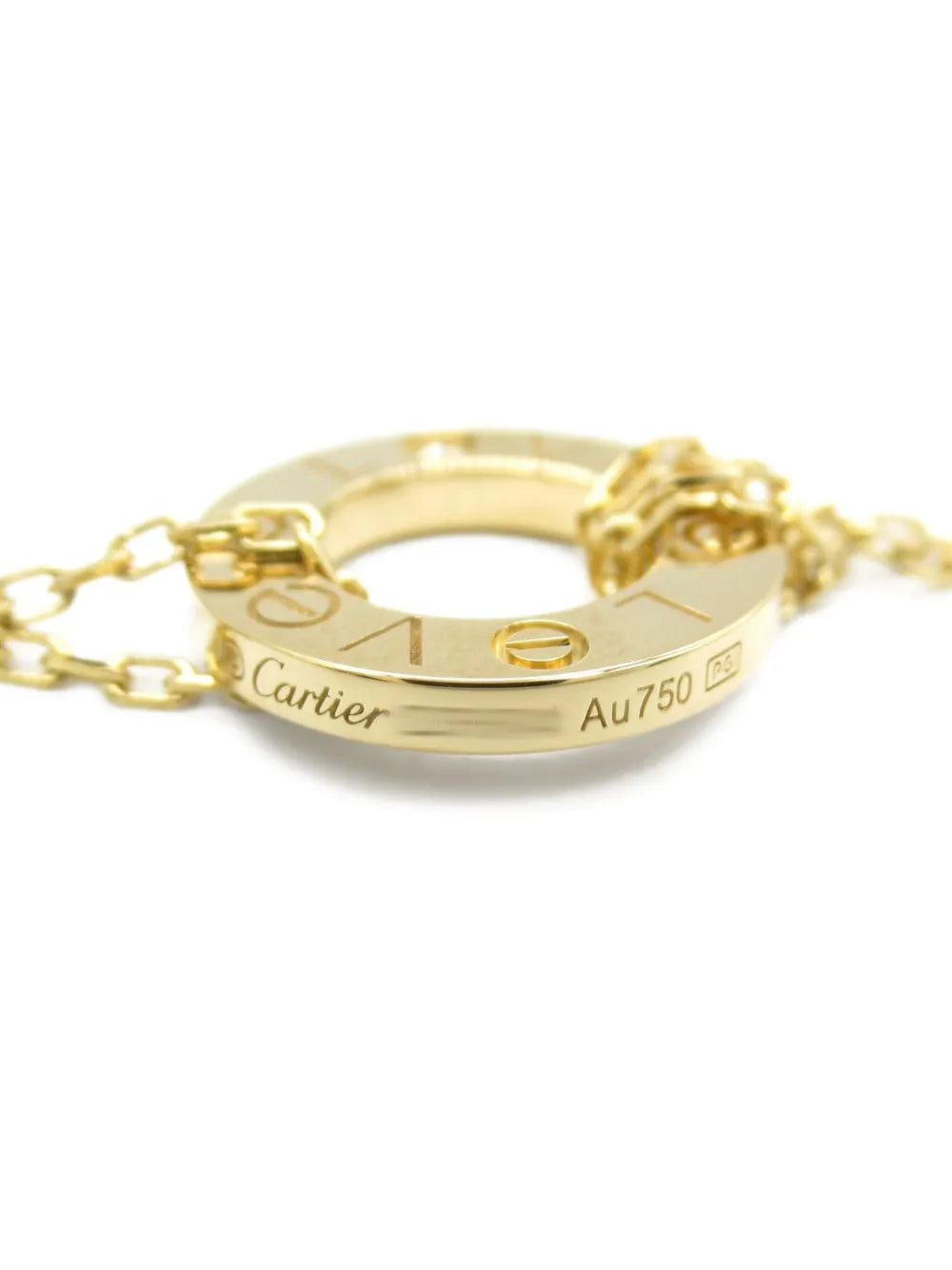 2010s 18K yellow gold Love Circle 2PD diamond bracelet