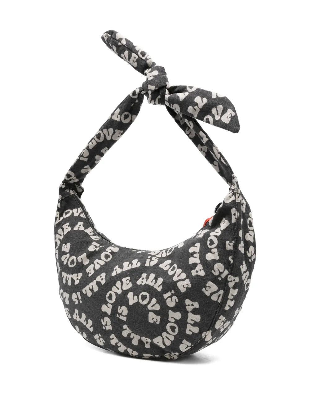 love-print half-moon bag