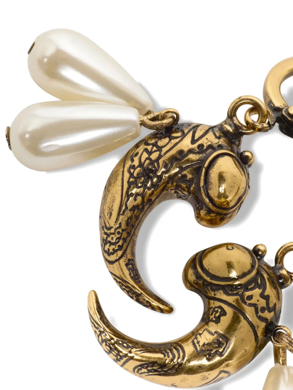 paisley bee earrings