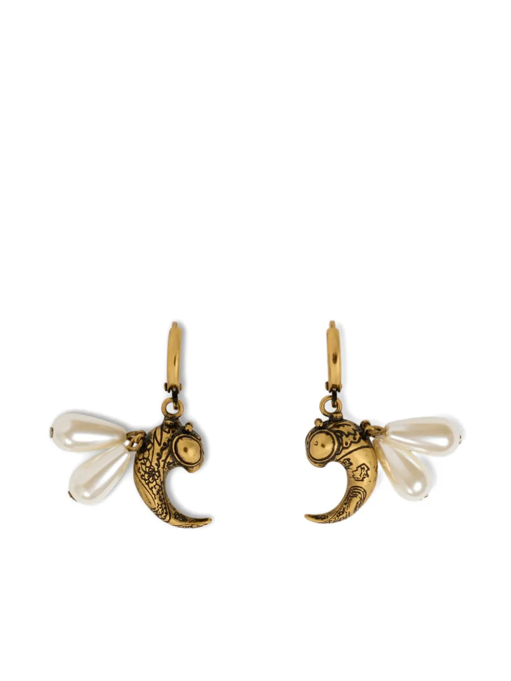 paisley bee earrings
