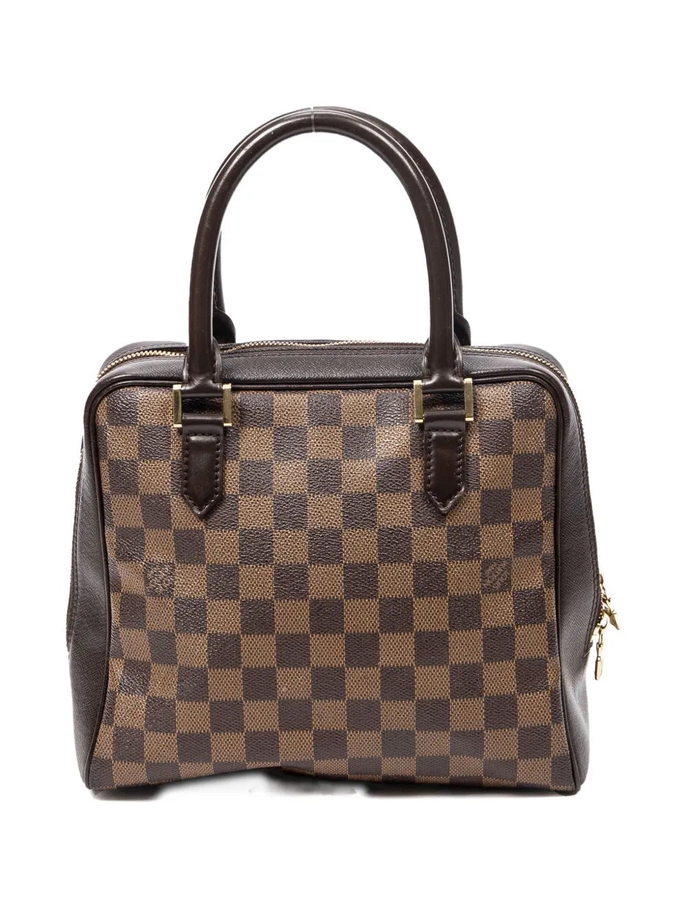 checked tote bag