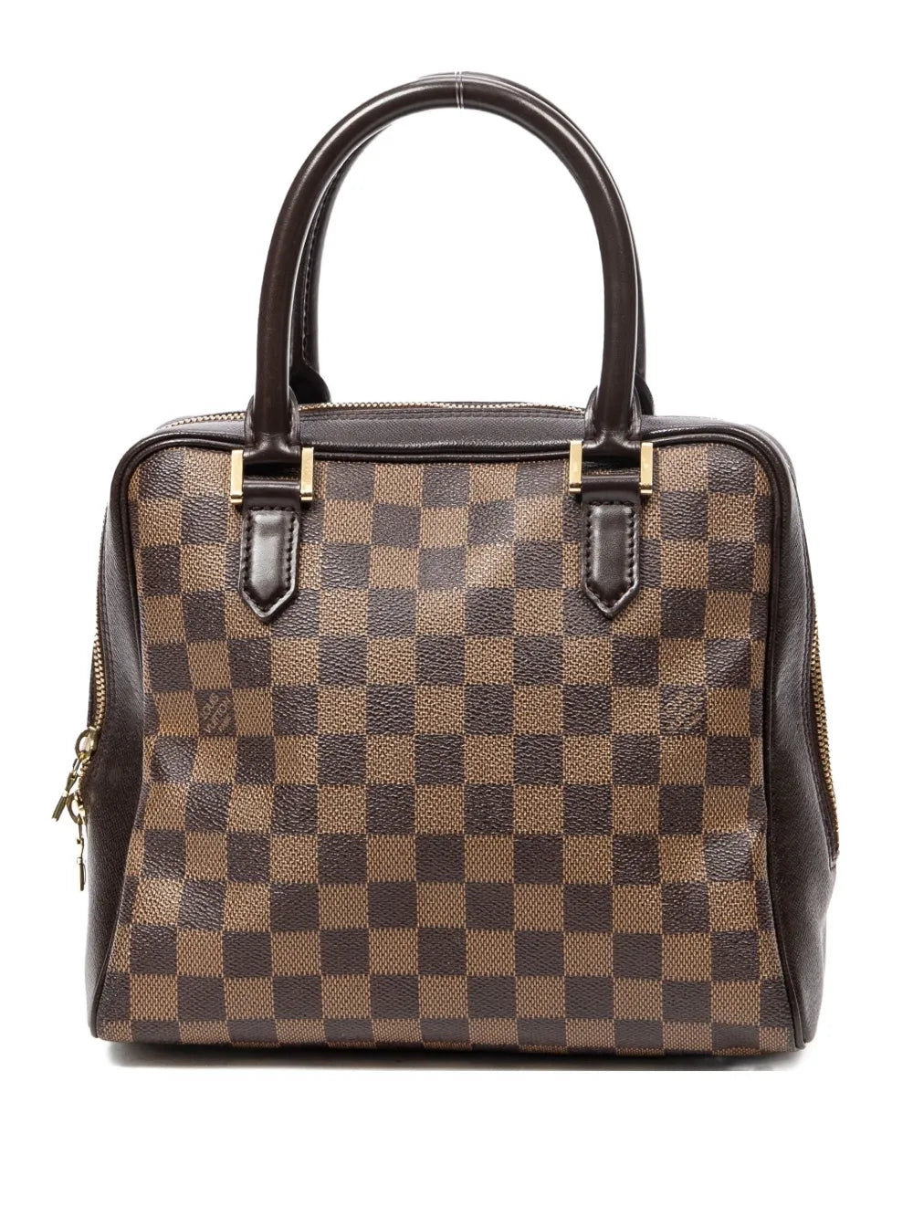 checked tote bag