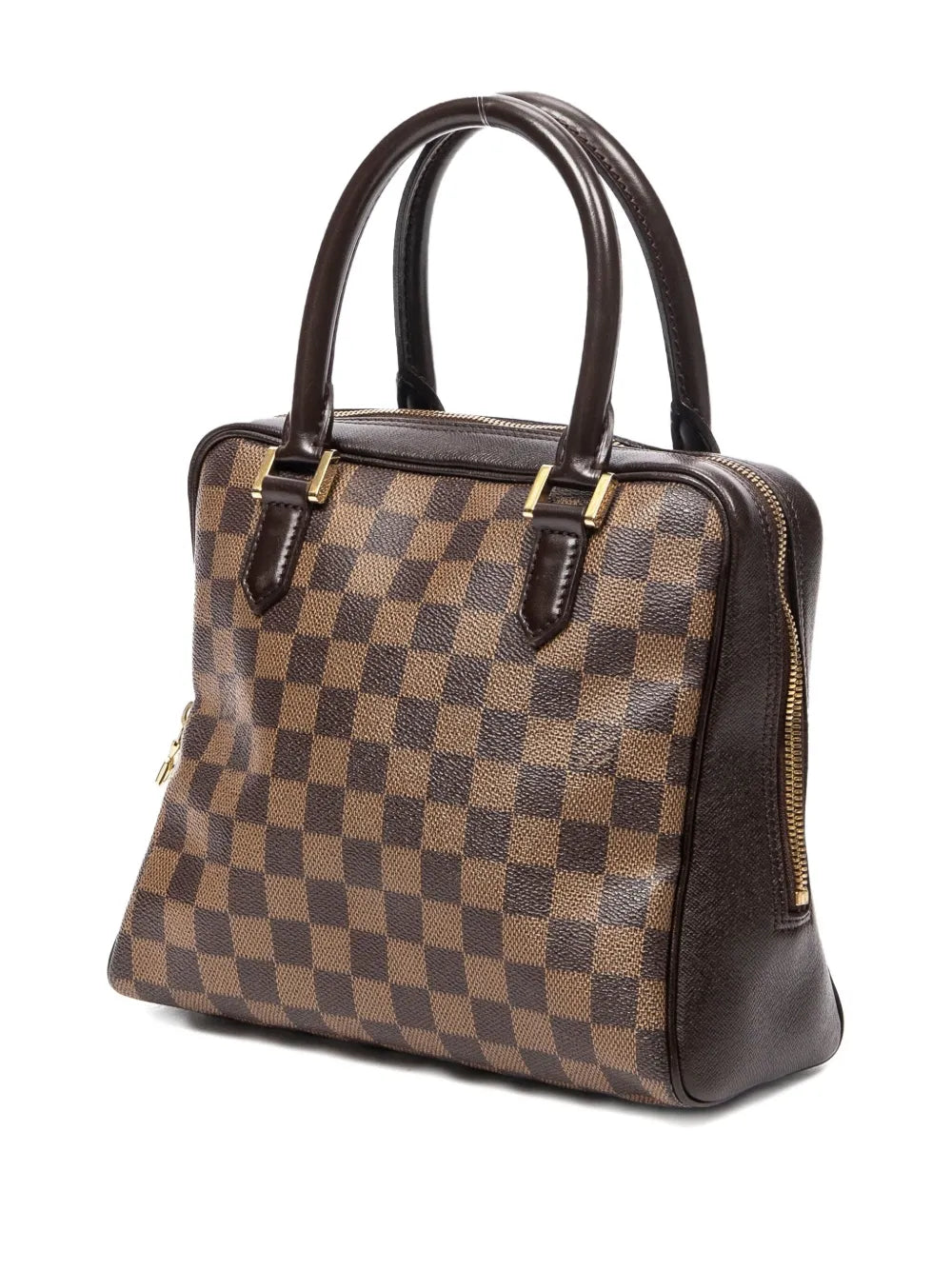 checked tote bag