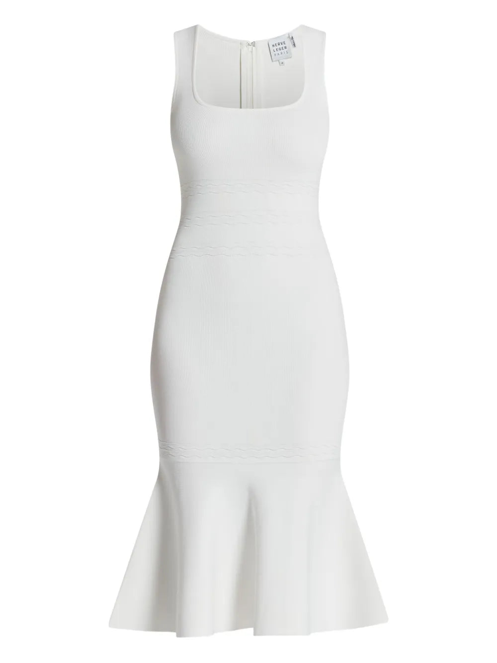 Camille square-neck midi dress