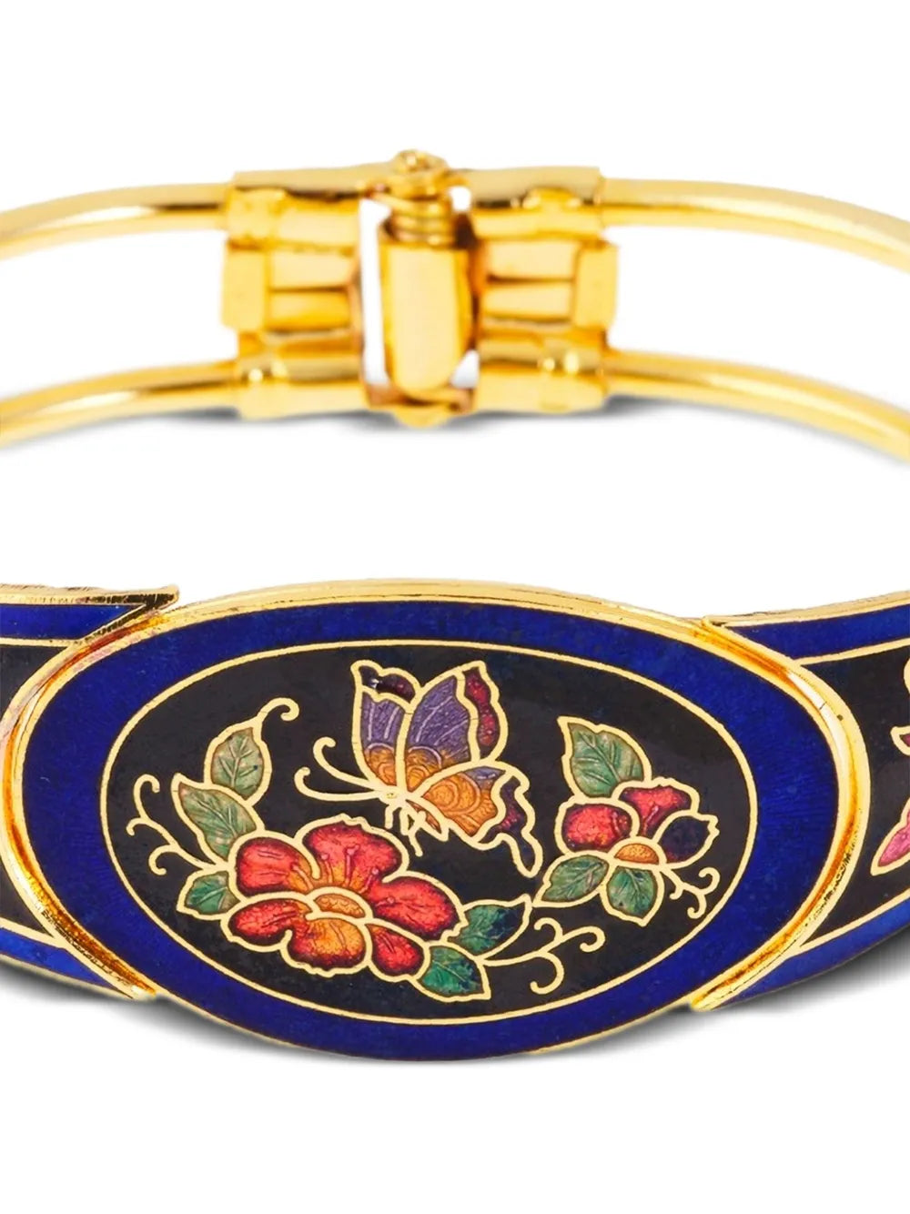 1980s Cloisonné bangle bracelet