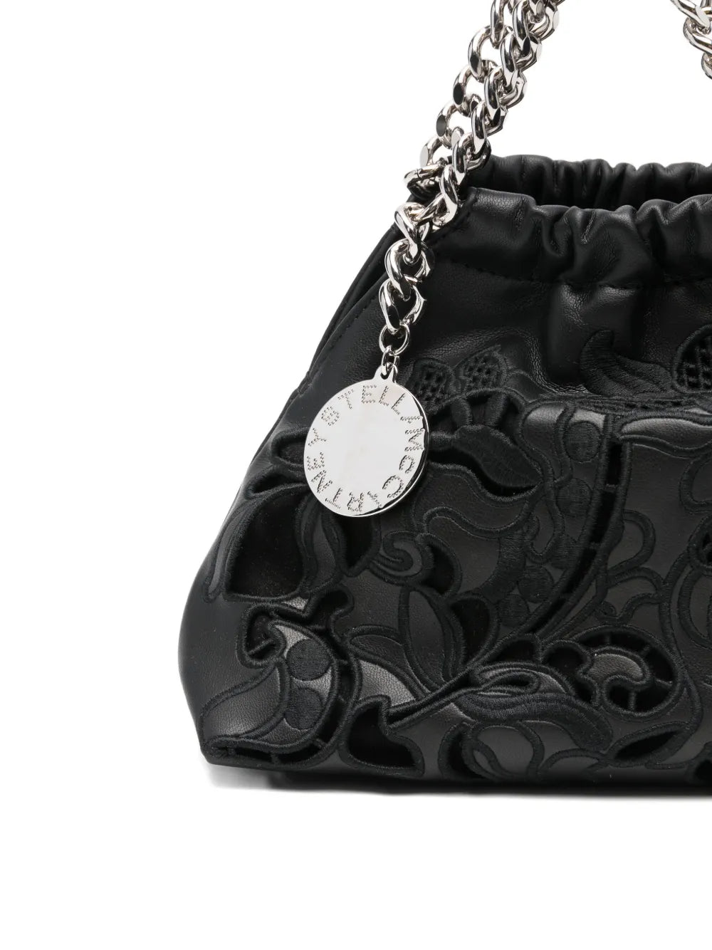 floral-embellishment tote bag