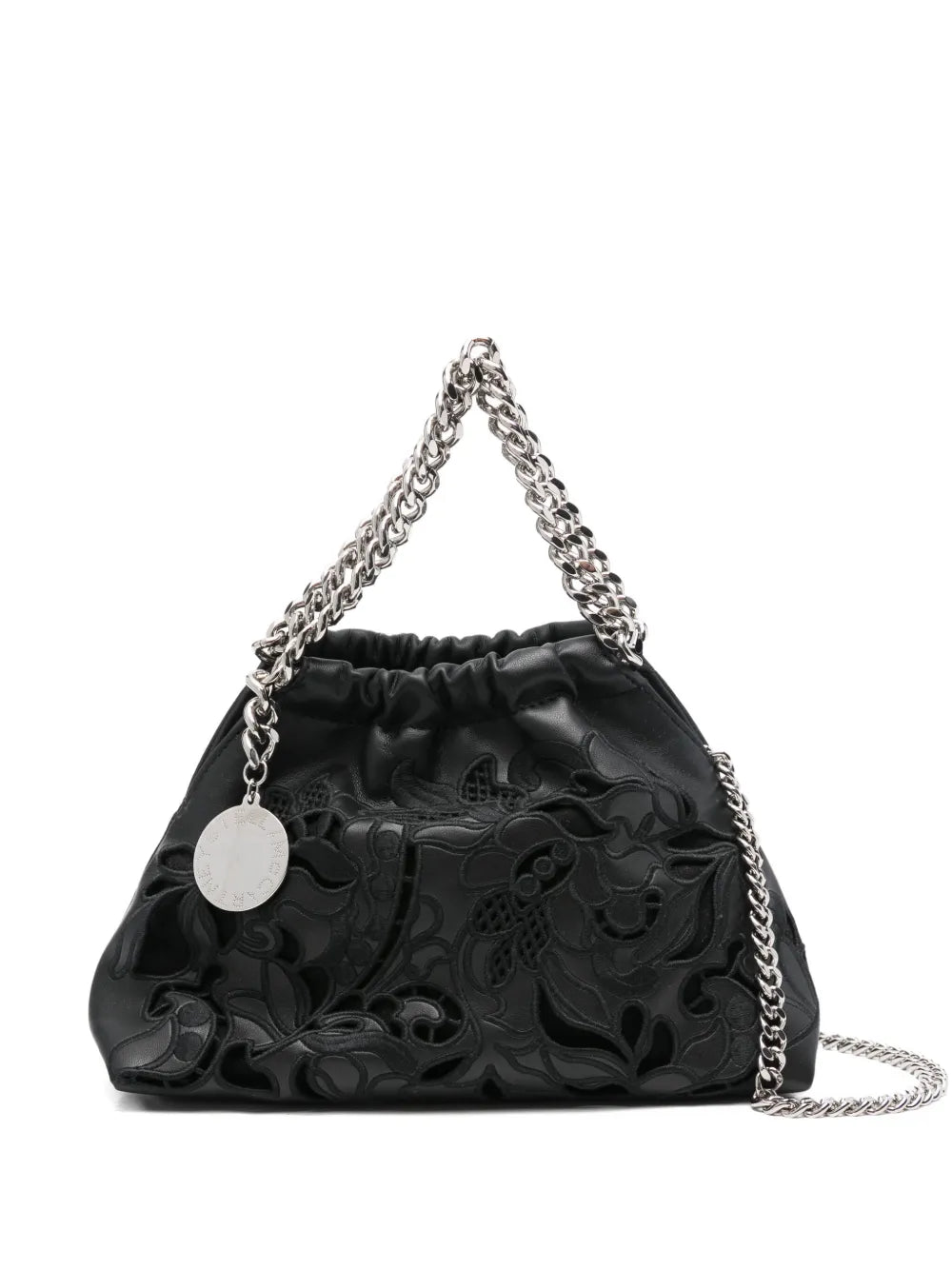 floral-embellishment tote bag