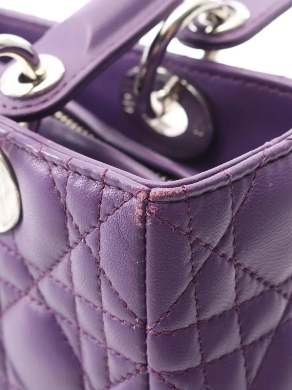 2000s Lady Dior quilted leather handbag