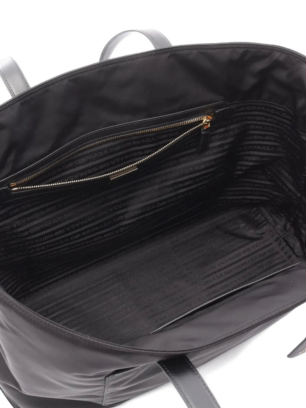 2020s Re-edition leather-trimmed tote bag