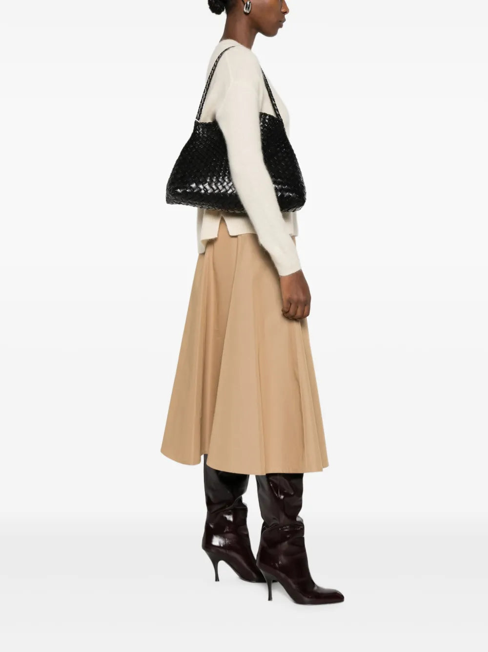 Santa Maria braided leather shoulder bag