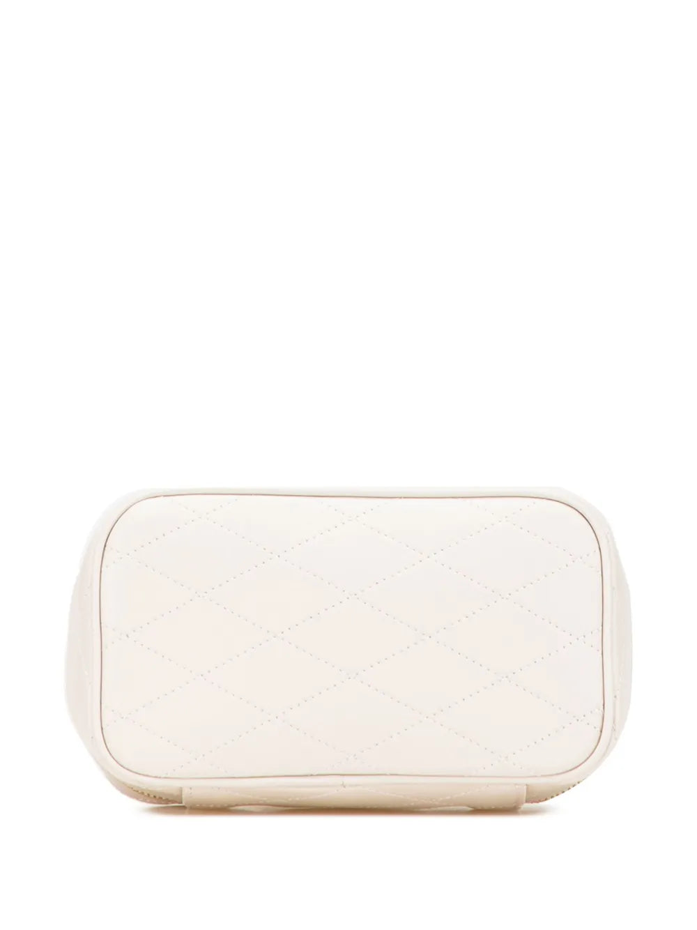 2021 Quilted Lambskin East West Case vanity bag