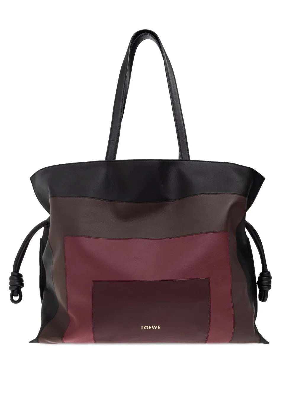 x Albers XL Flamenco panelled knot-detail tote bag