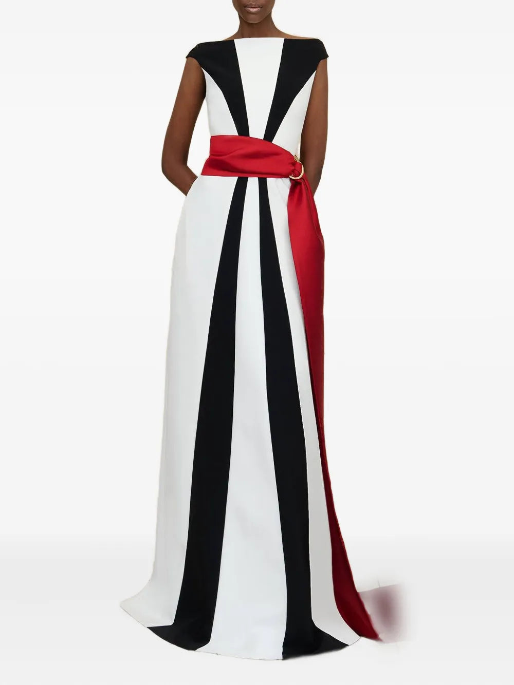 Okimma panelled maxi dress