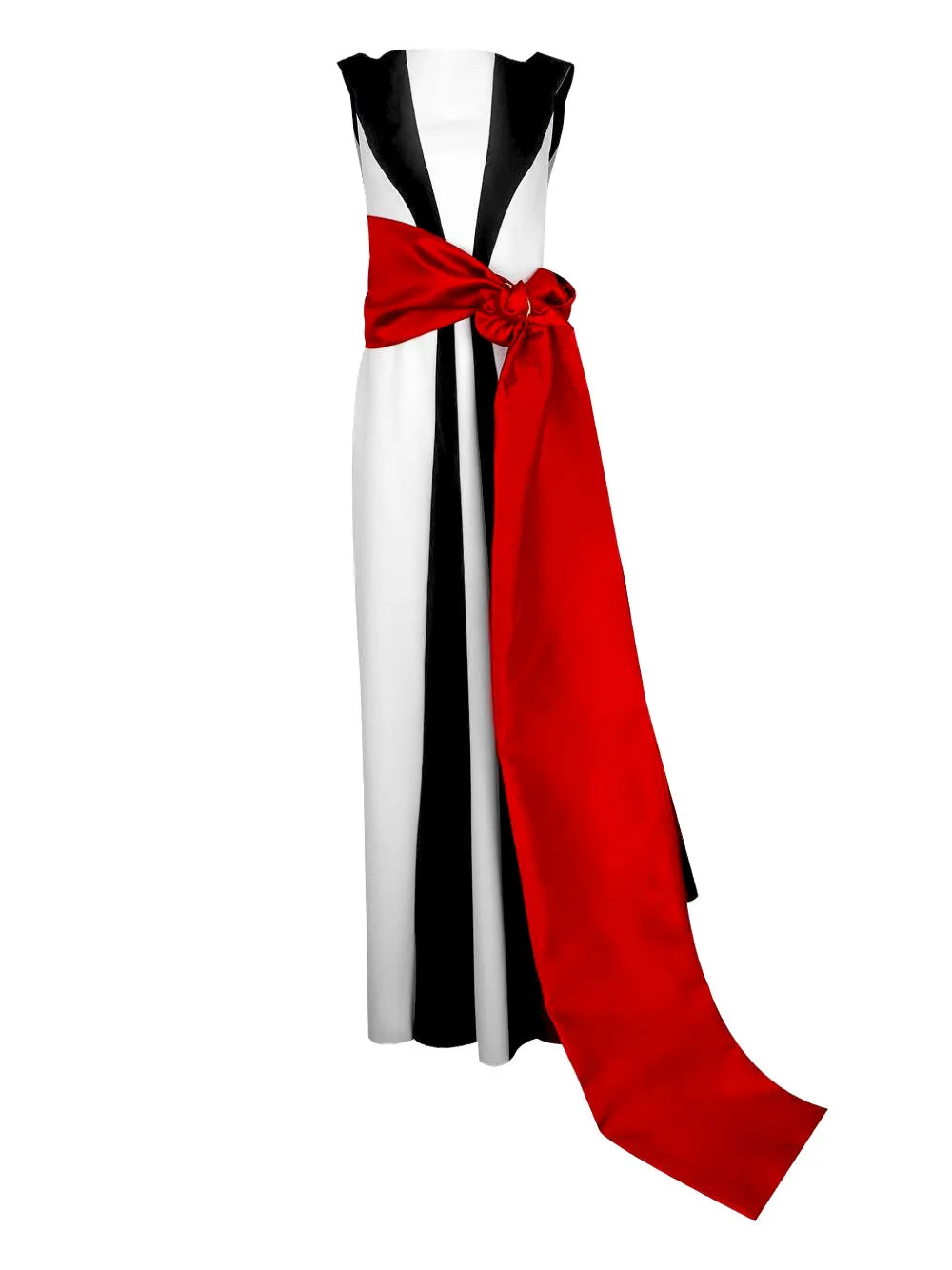 Okimma panelled maxi dress