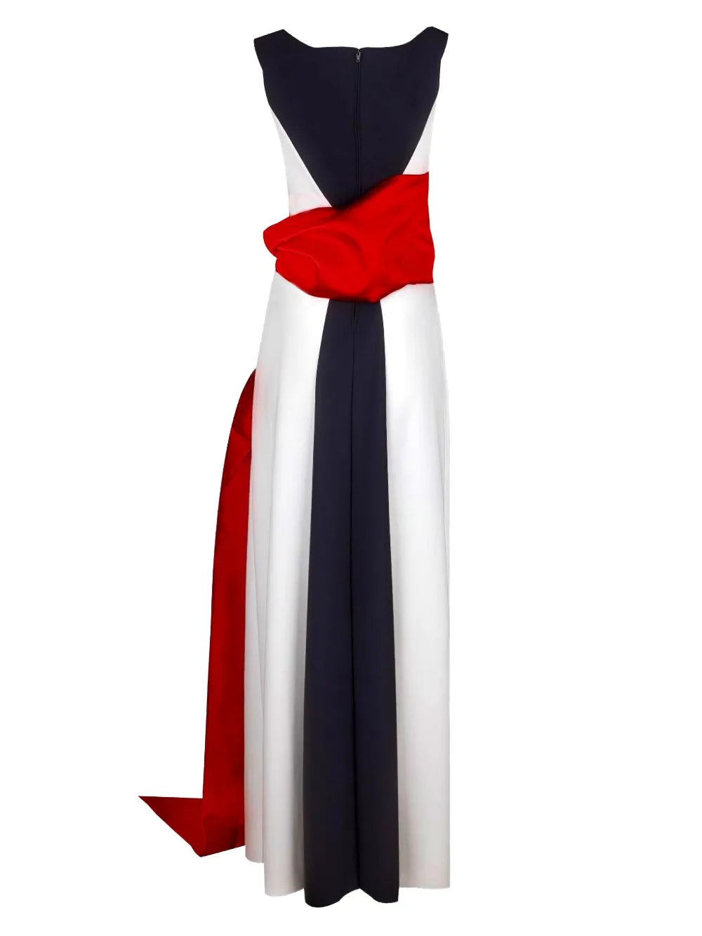 Okimma panelled maxi dress