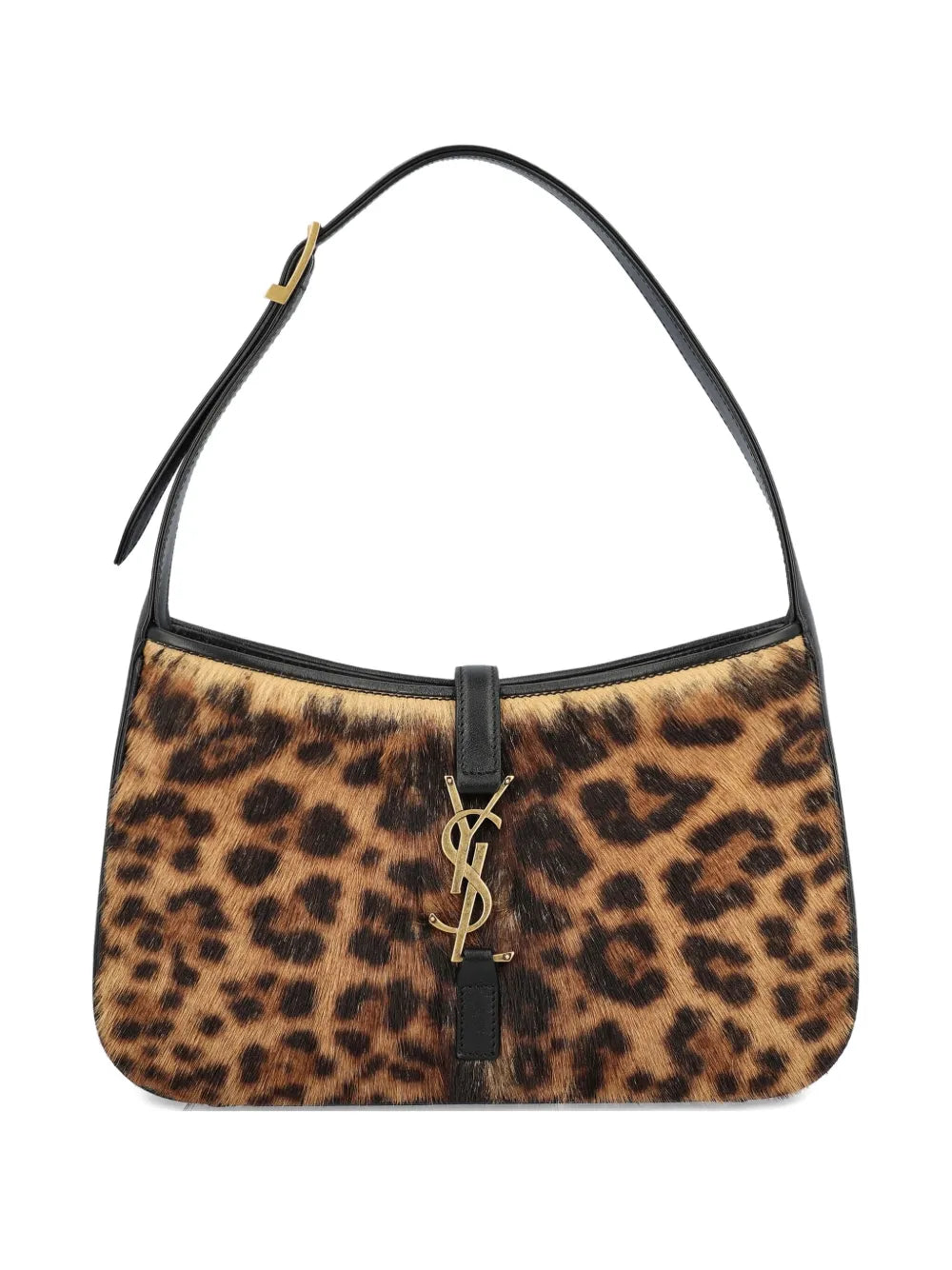 Le 5 à 7 leopard-print clasp shoulder bag