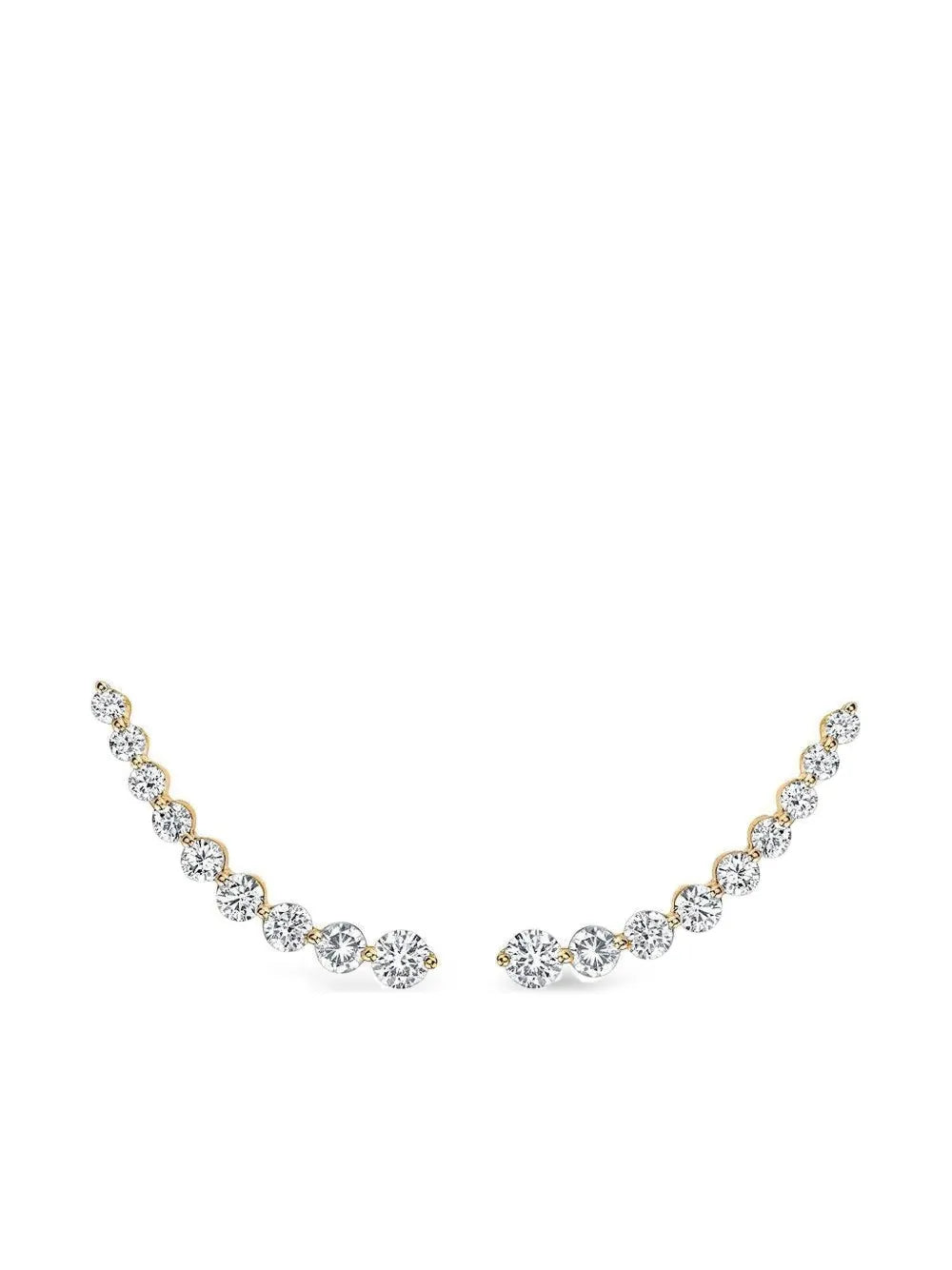 18K yellow gold Diamond Floating earrings