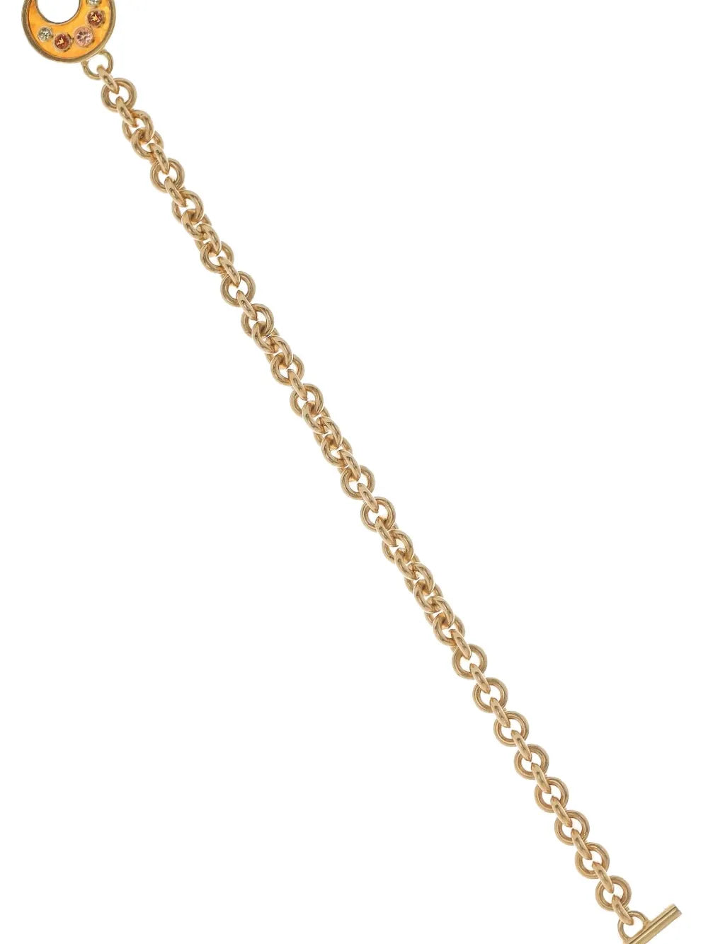 18K yellow gold multi-stone garnet bracelet