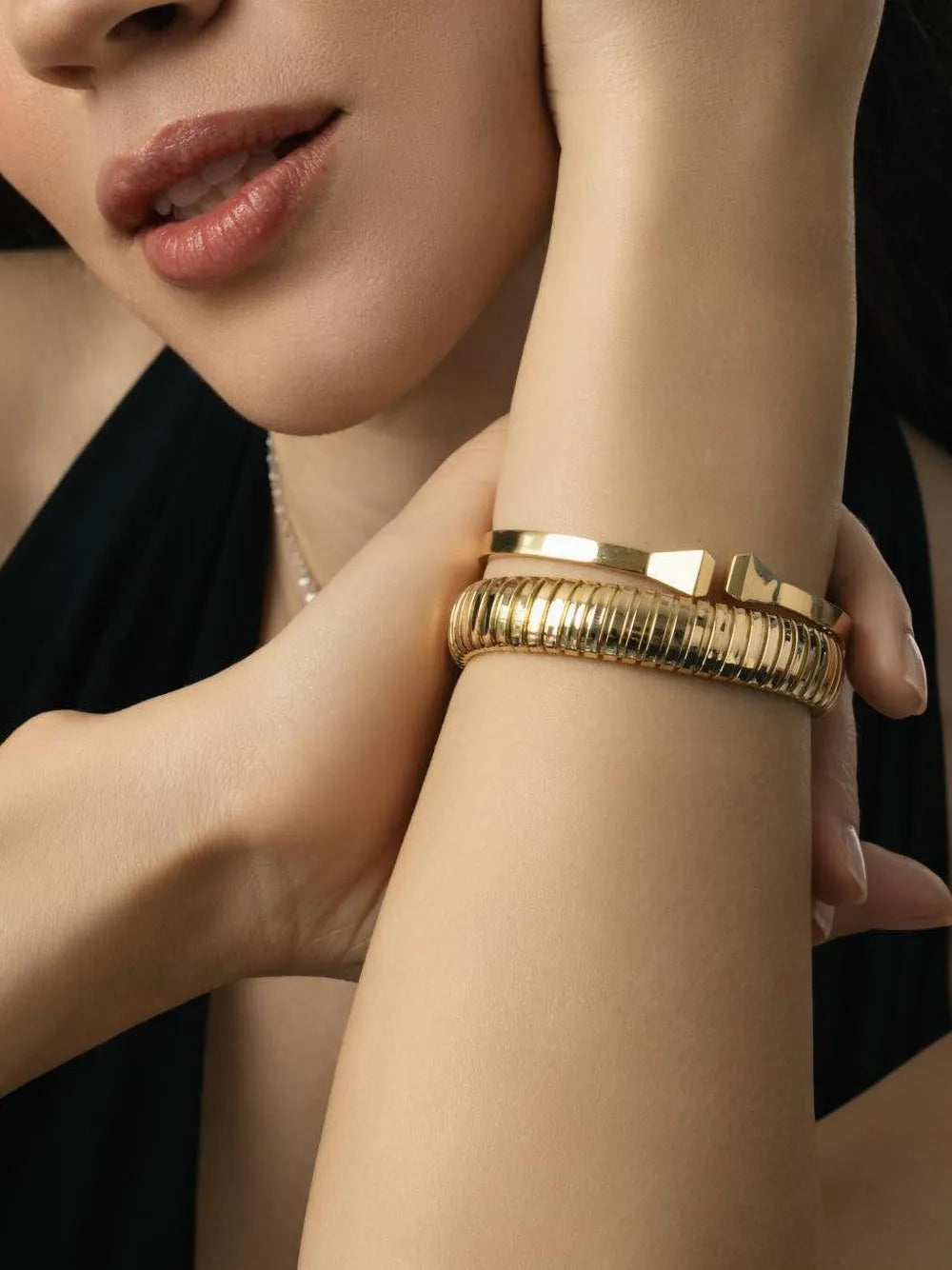 18K yellow gold Rolling bracelet 