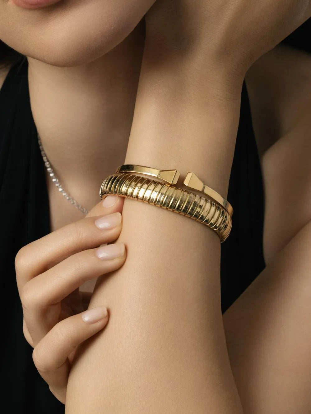 18K yellow gold Rolling bracelet 