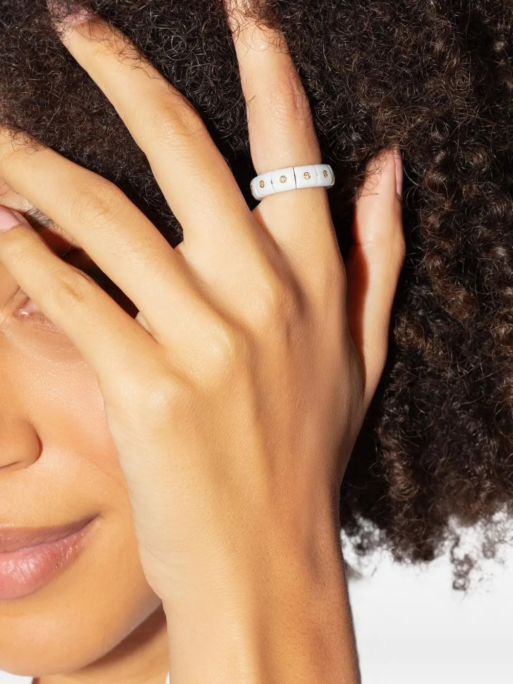 18K rose gold Pura Eternity diamond ring