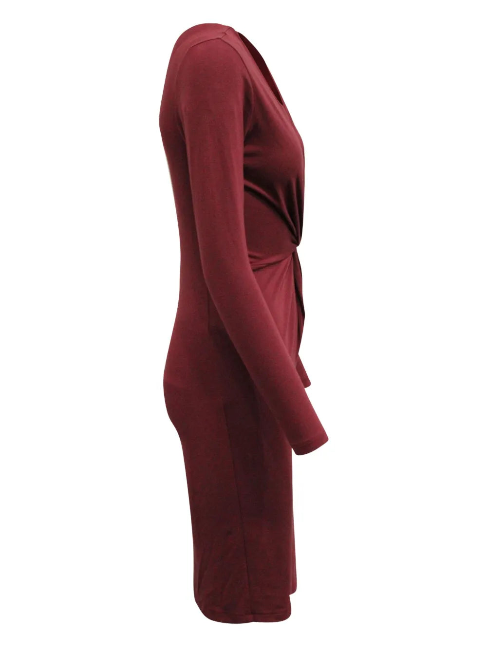knot-detail midi dress