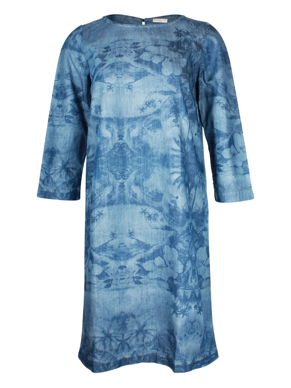 Graphic-print mini dress
