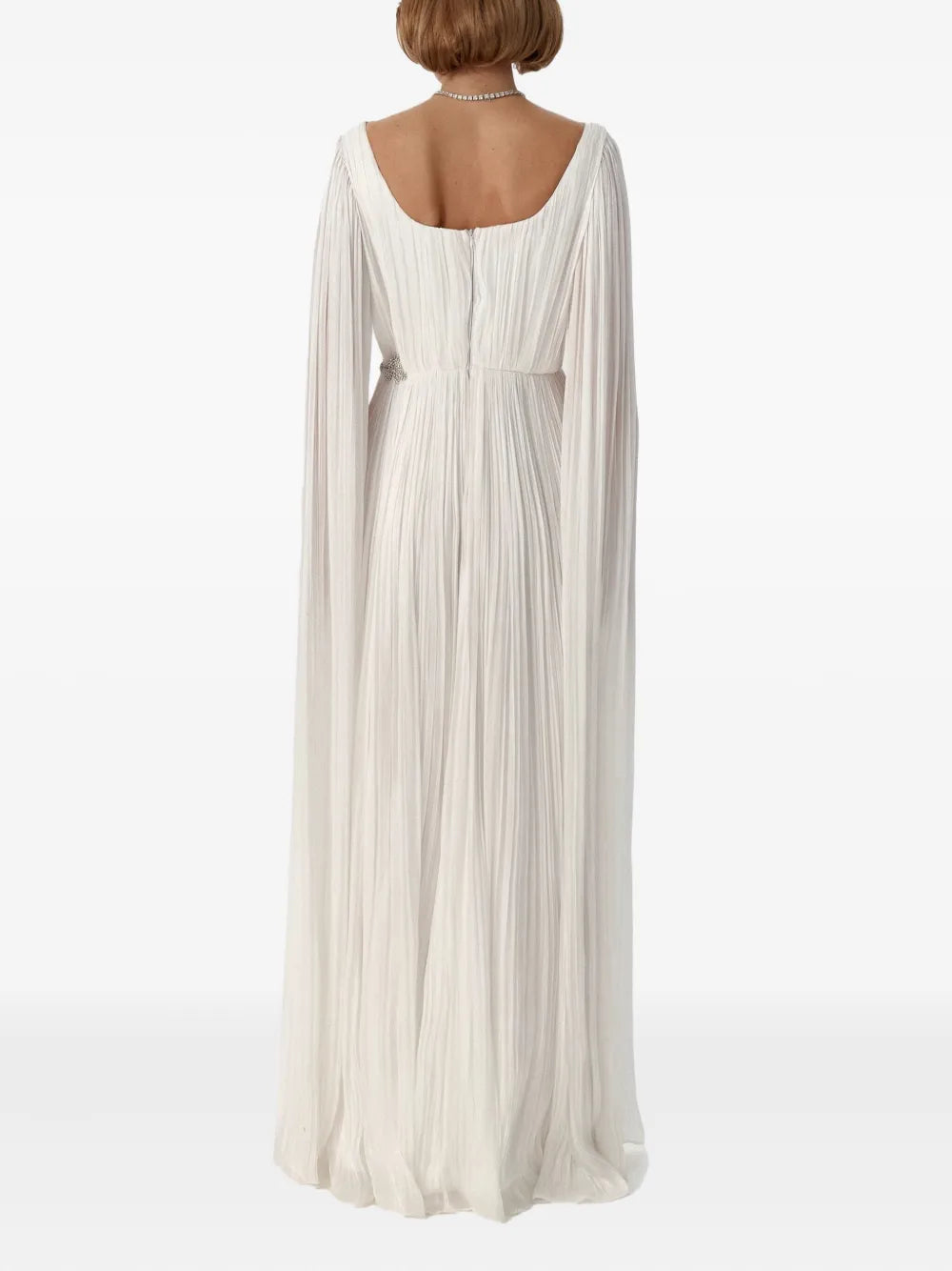 cape-design maxi dress