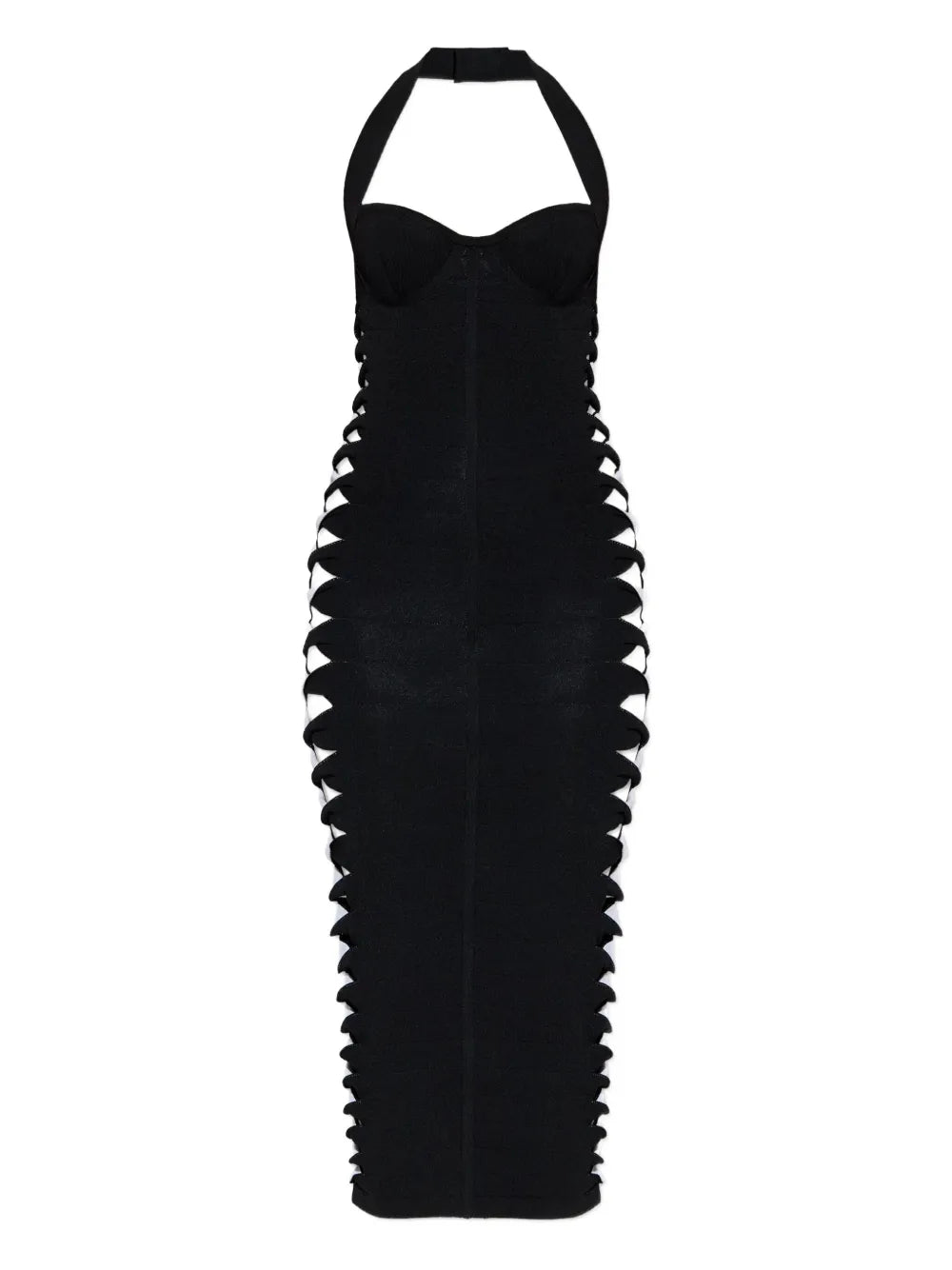 cut out-detailed midi dress