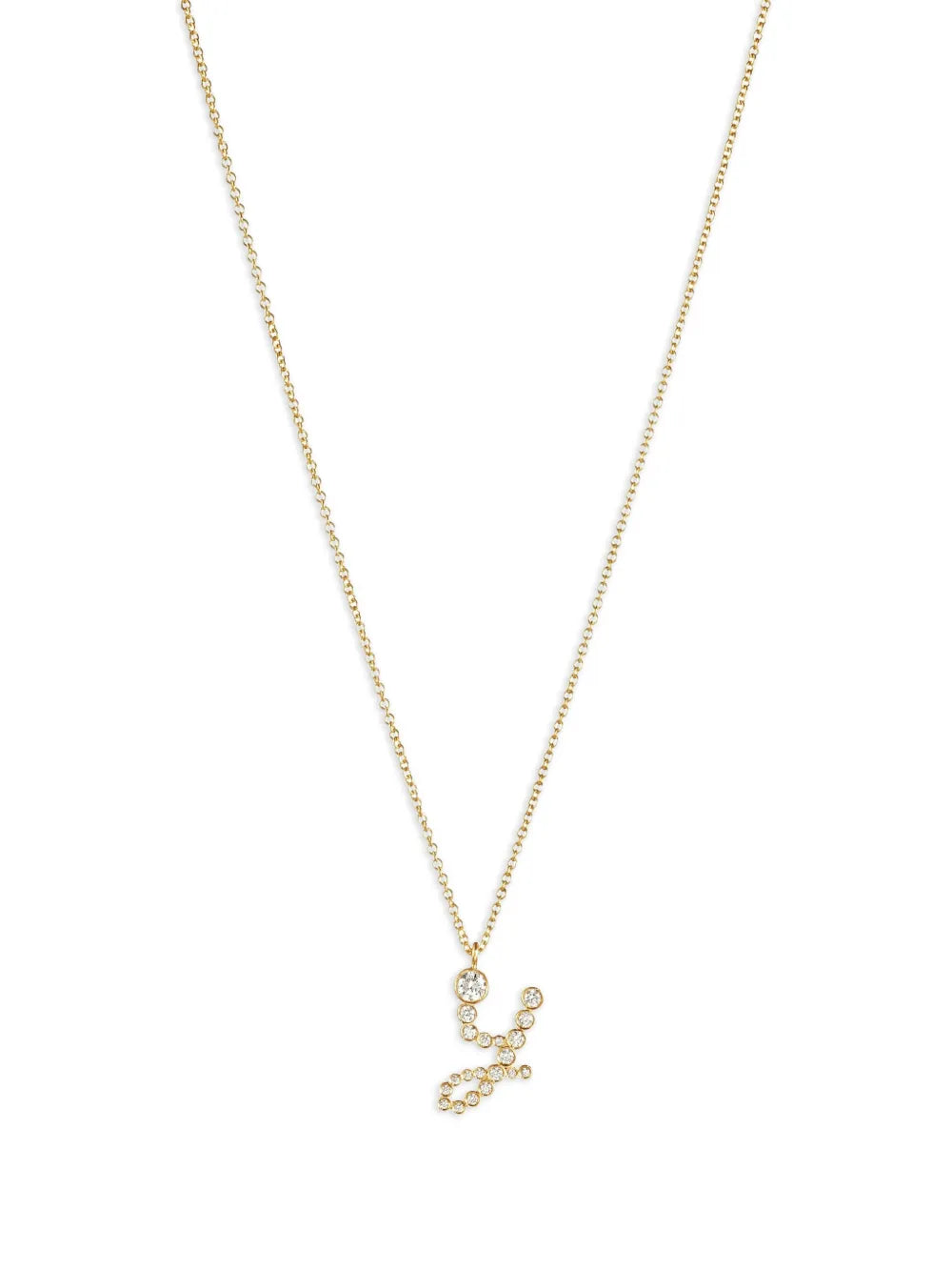18K recycled yellow gold Soprano Y diamond necklace