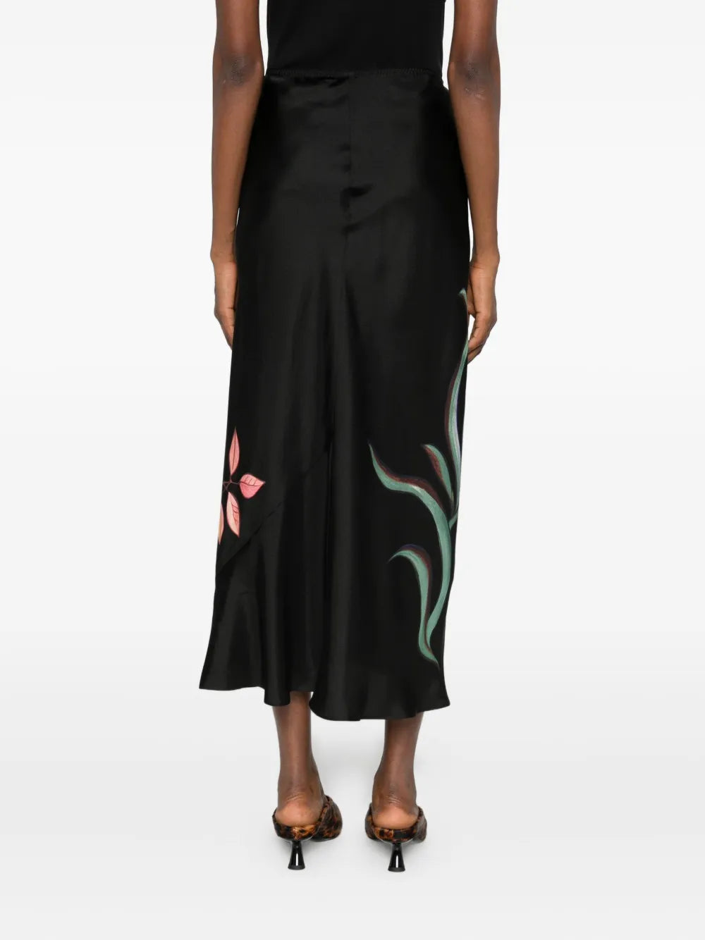 Seductive Bloom midi skirt