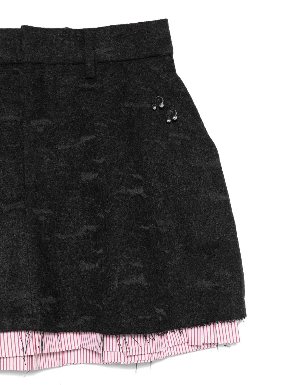 layered A-line skirt