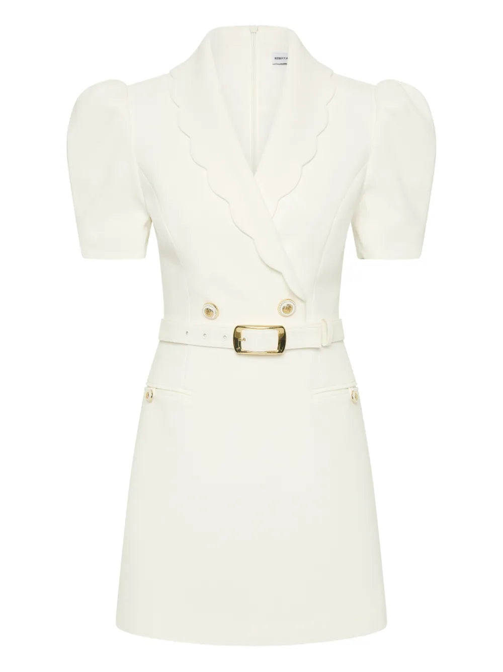 Marina belted mini dress