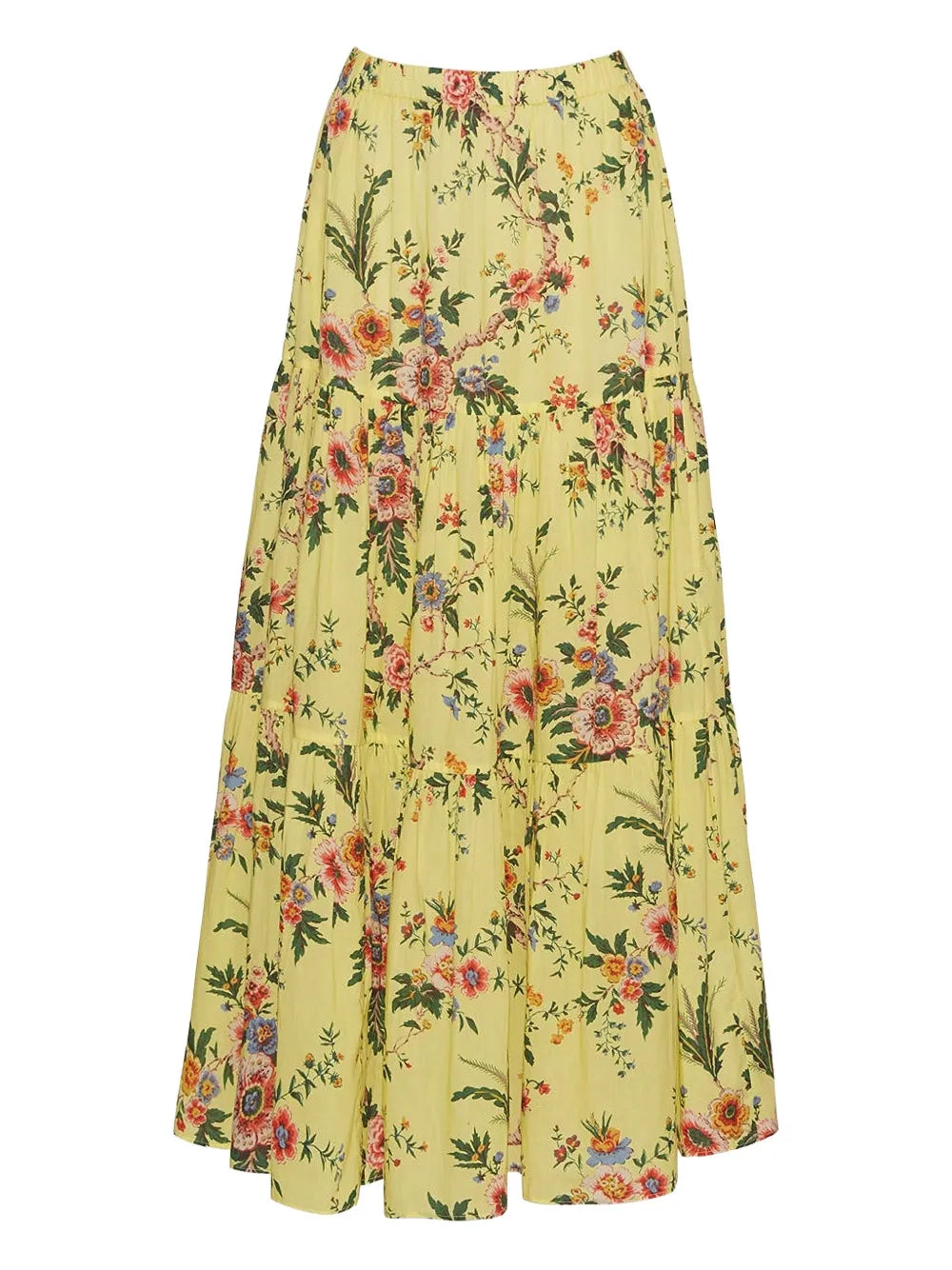 floral tiered skirt