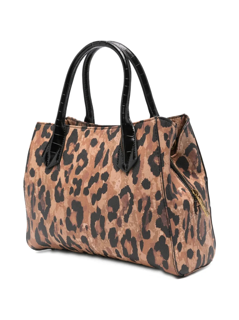 leopard-print tote bag