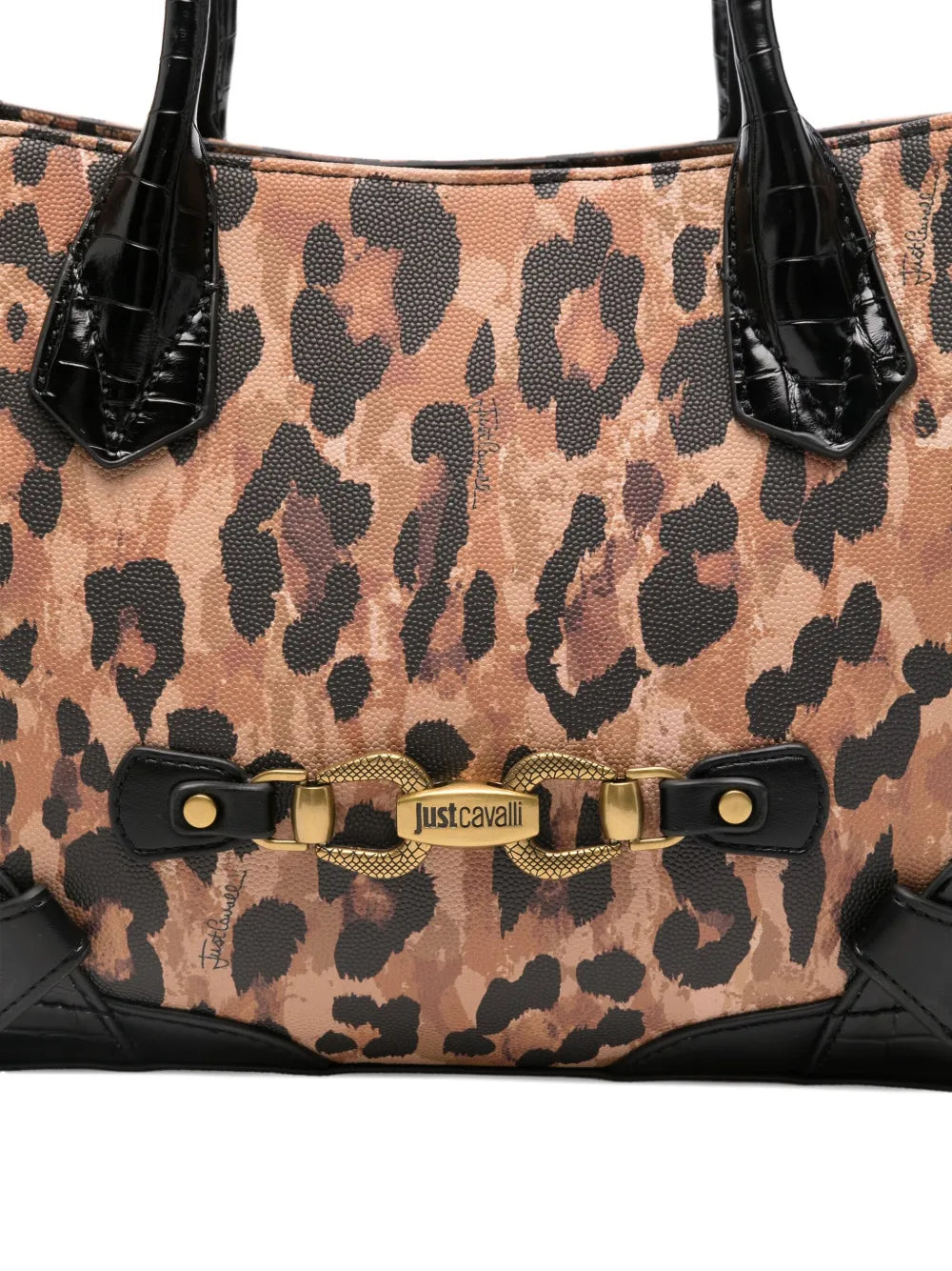 leopard-print tote bag