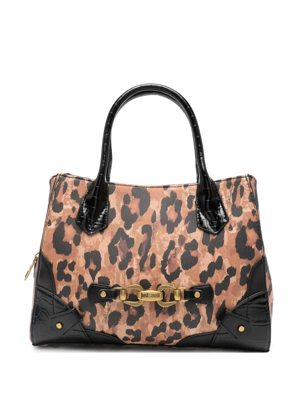 leopard-print tote bag