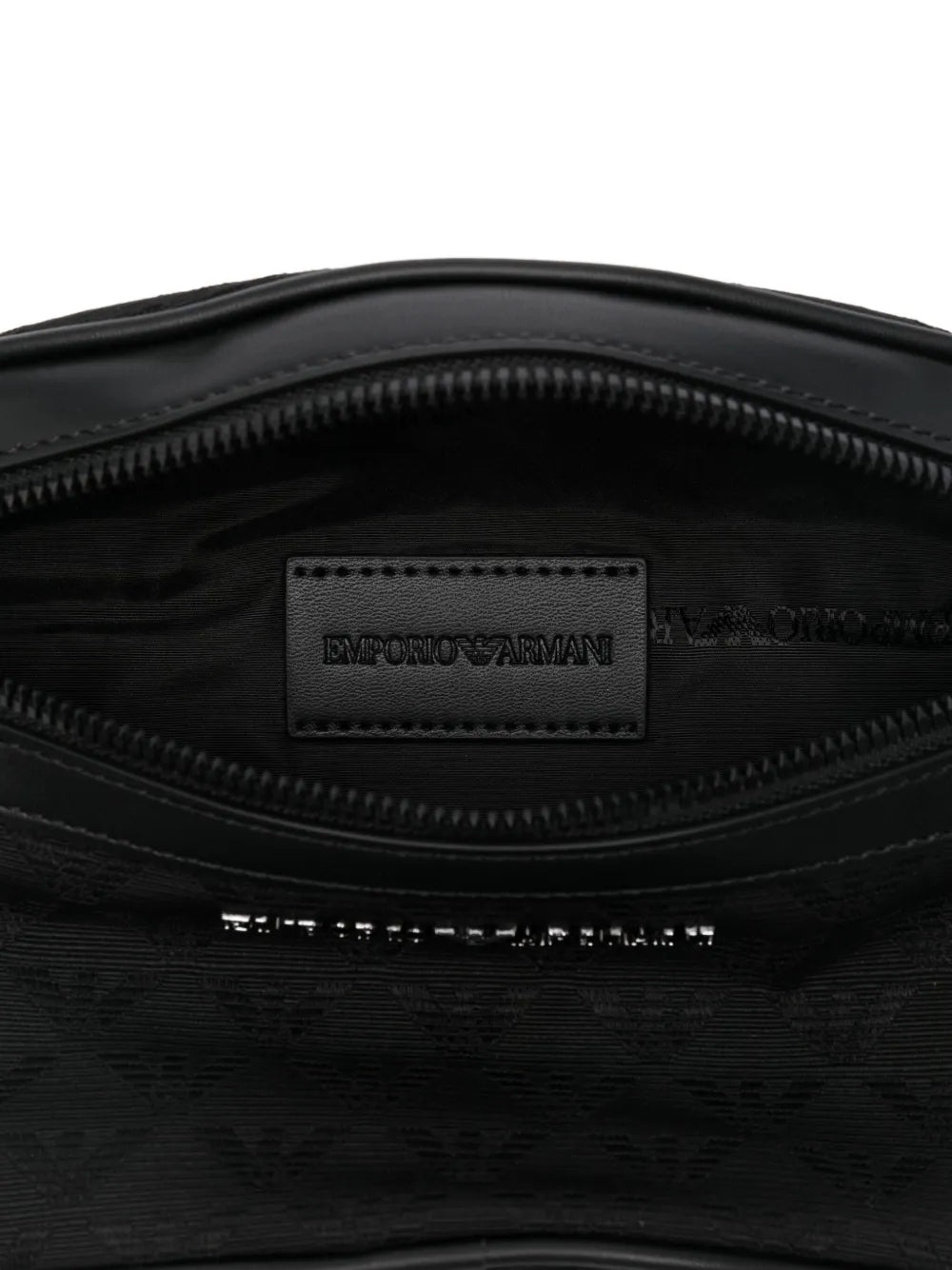 logo-pattern belt bag