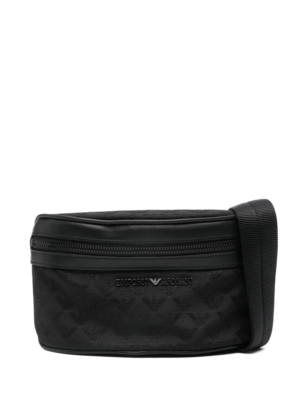 logo-pattern belt bag