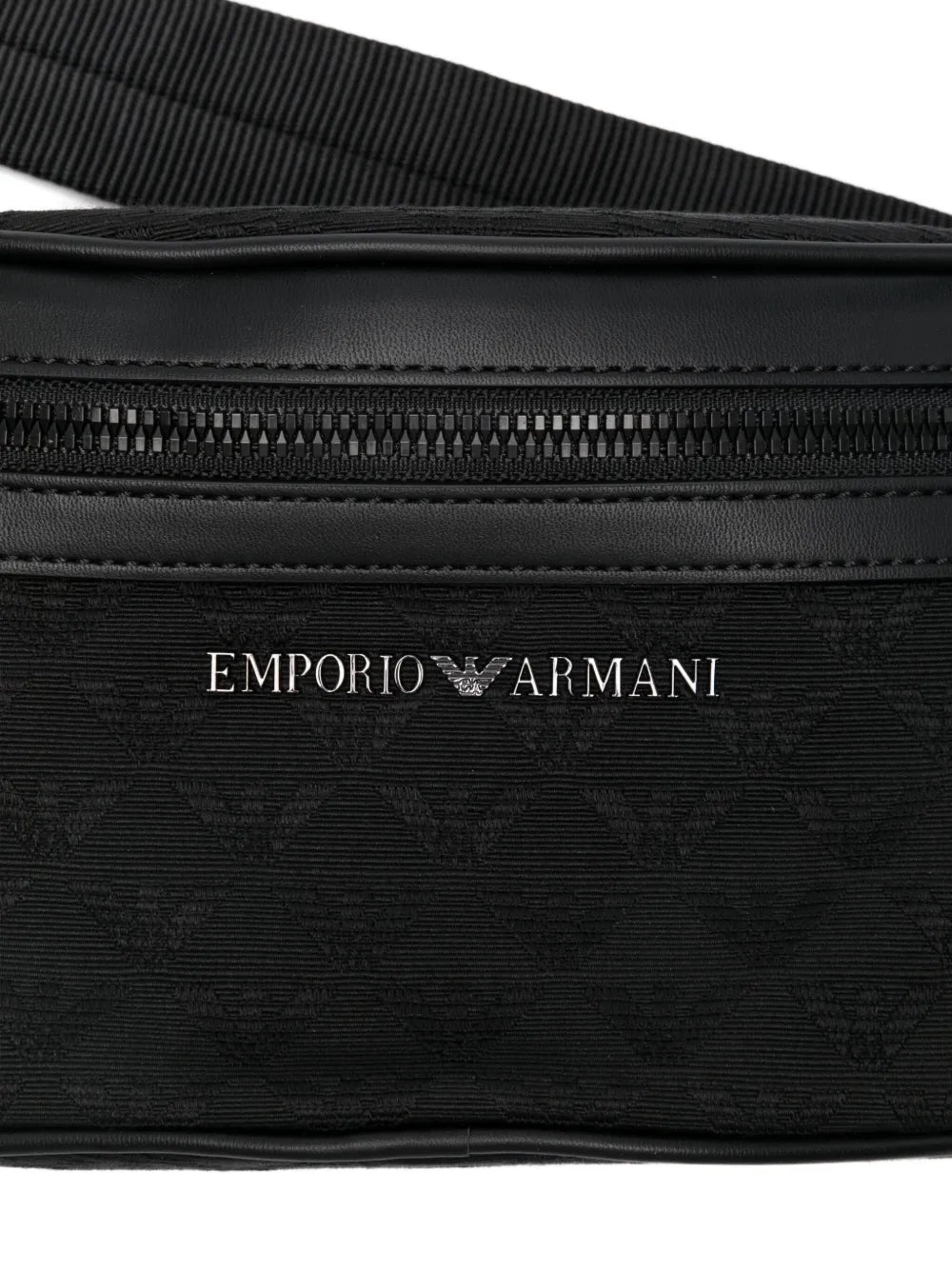 logo-pattern belt bag