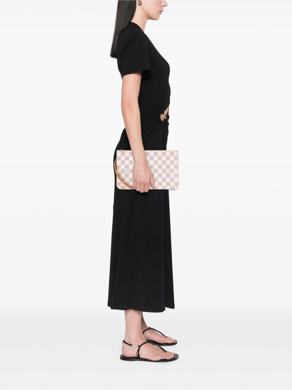 2018 Damier Azur Neverfull MM pouch