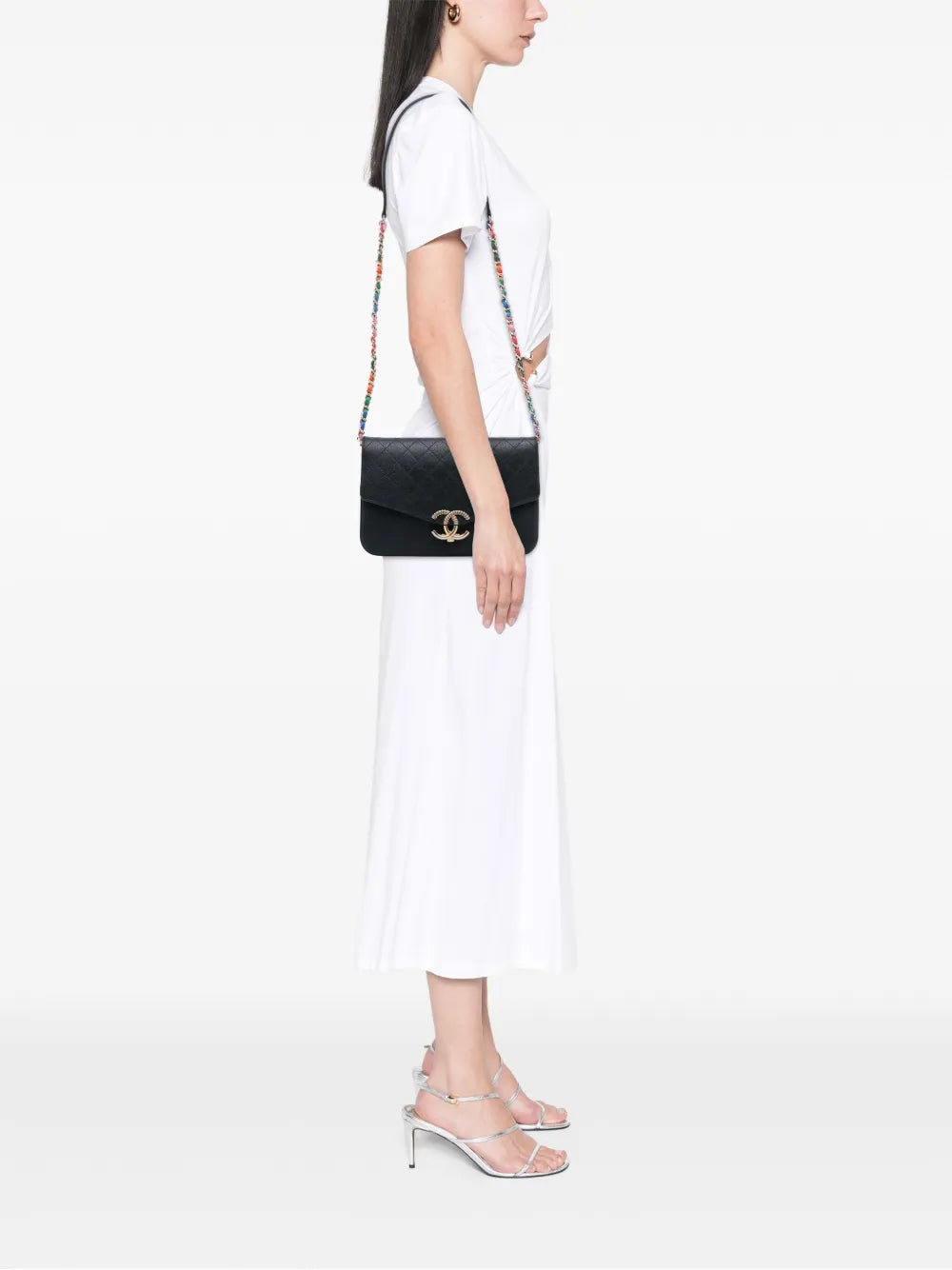 2016-2017 Paris Cuba Medium Caviar Thread Around Flap crossbody bag